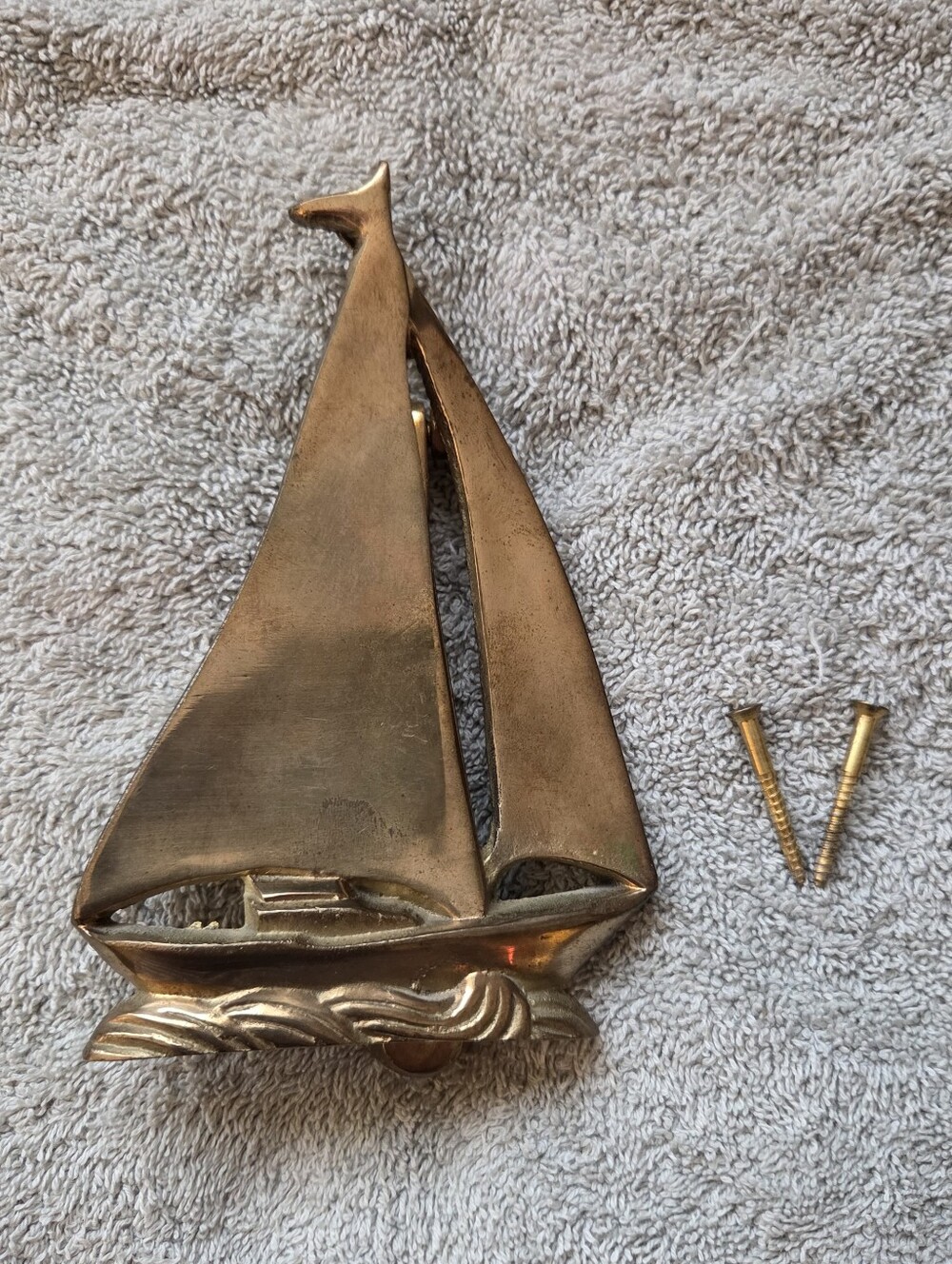 Brass Sailboat Door Knocker